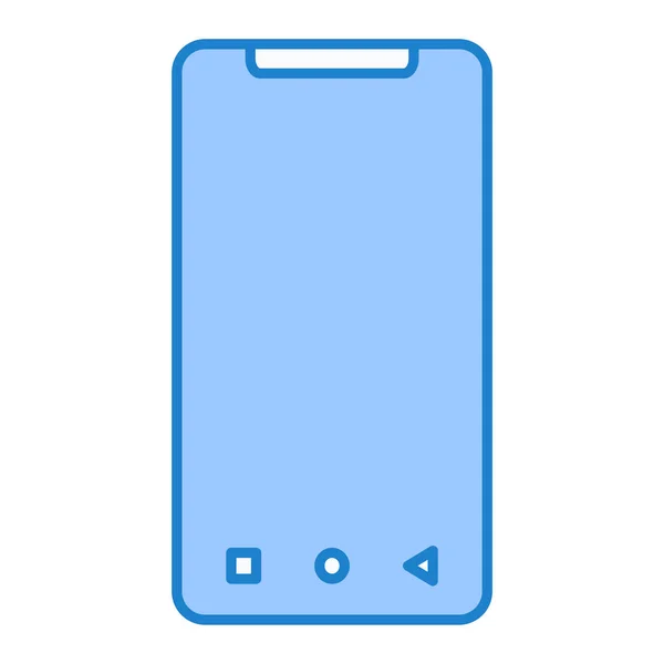 Icono Del Dispositivo Smartphone Esbozar Ilustración Del Vector Del Teléfono — Vector de stock