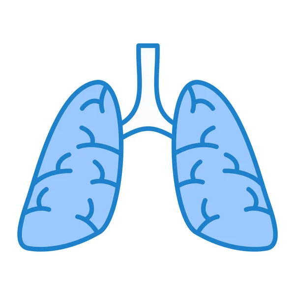 Lungen Symbol Vektor Ein Isoliertes Zeichen — Stockvektor
