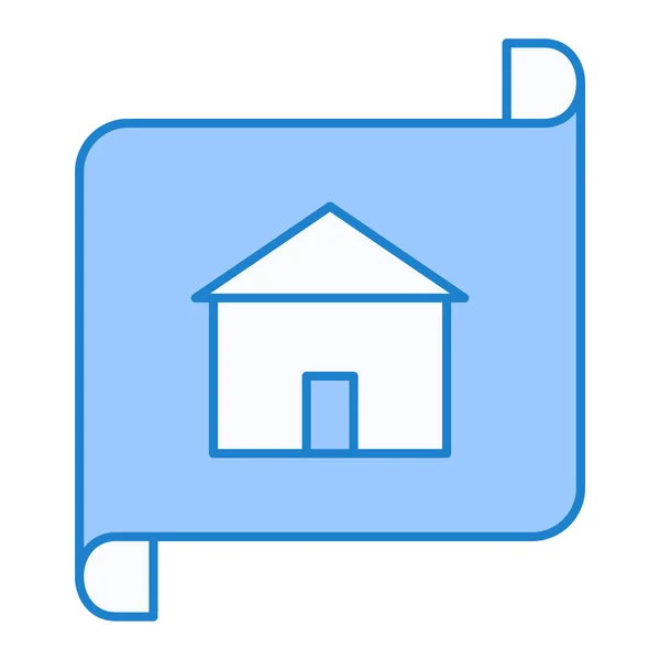 Huis Pictogram Vector Illustratie — Stockvector