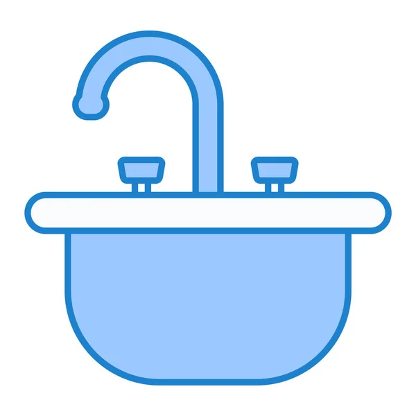 Bañera Icono Vector Ilustración — Vector de stock