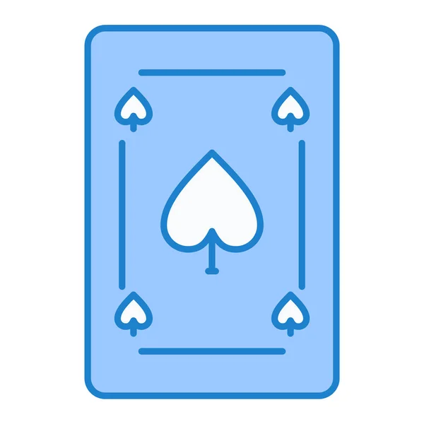 Playing Card Spades Icon Vector Illustration Design — Stock Vector