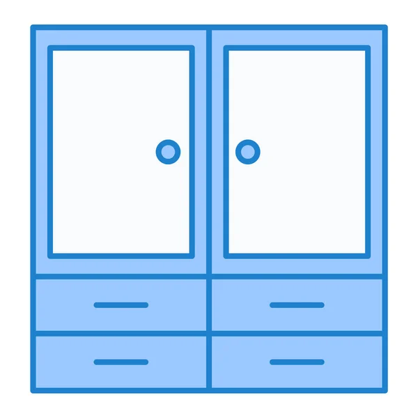 Kleiderschrank Web Symbol Einfache Illustration — Stockvektor