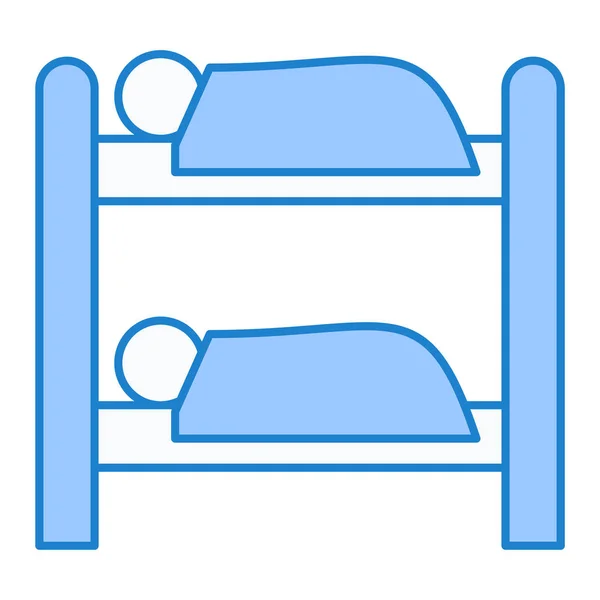 Icono Cama Vector Aislado Fondo Blanco Para Diseño Web Aplicación — Vector de stock