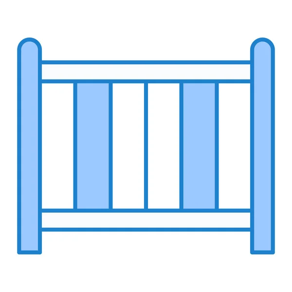 Ikon Bayi Boks Outline Vektor Kamar Tidur Simbol Ilustrasi Untuk - Stok Vektor