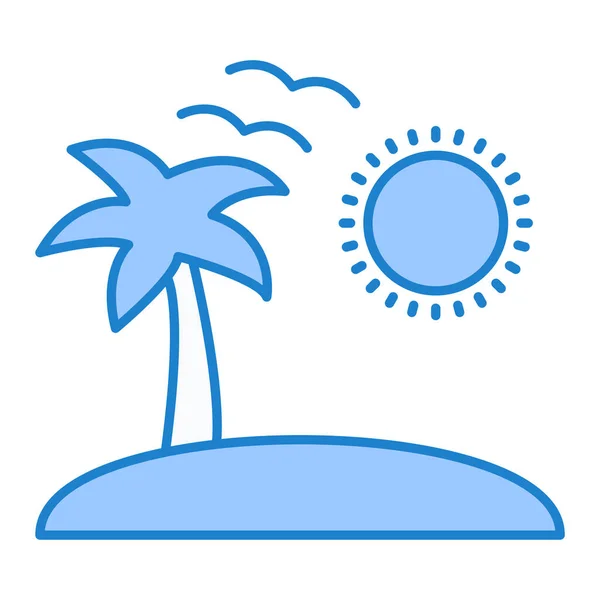 Summer Vacation Icon Vector Illustration — Stock Vector
