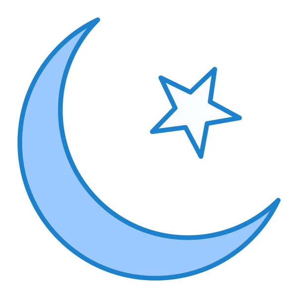 Moon Icon Vector Illustration — Stock Vector