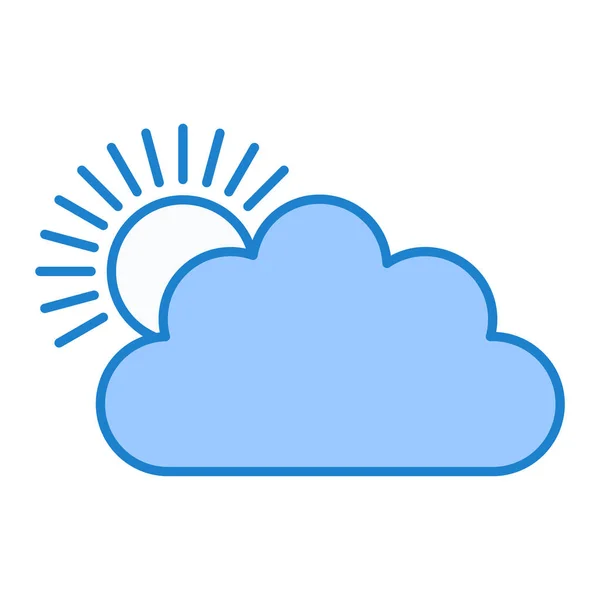 Cloud Weather Icon Vector Illustration — Stock Vector