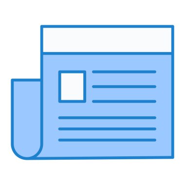 Belge. Web simgesi basit illüstrasyon