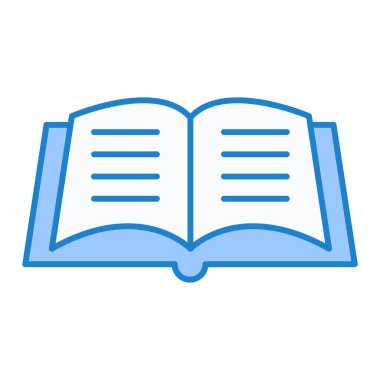 kitap simgesi vektör illüstrasyonu
