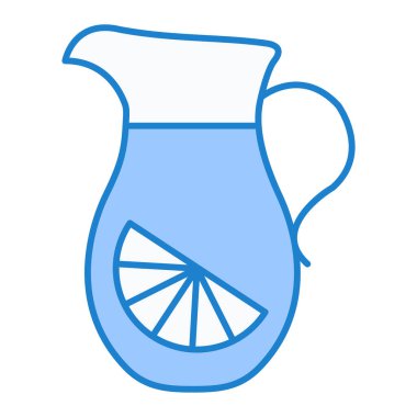 Limon vektör çizimi olan meyve suyu kavanozu