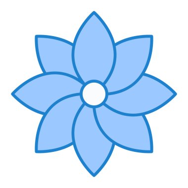 Çiçek. Web simgesi basit illüstrasyon