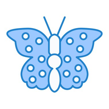 Kelebek simgesi vektör illüstrasyon tasarımı