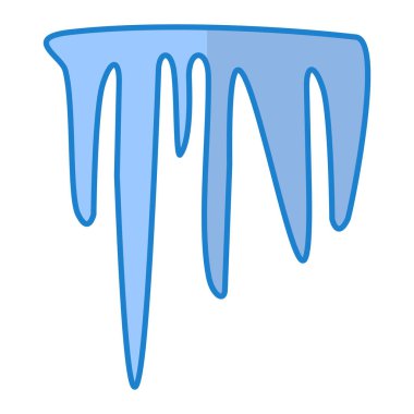 Mavi ve beyaz çizgi film ikonunun vektör çizimi. Ağ için temizlik ve sağlık sembolü seti.