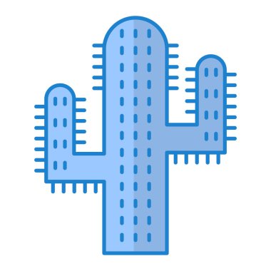 Kaktüs Simgesi Moda Tarzı İzole Arkaplan