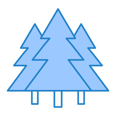 çam ağacı simgesi vektör illüstrasyon tasarımı