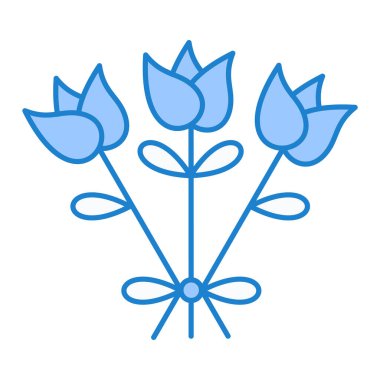 Çiçek ikonu. Web için çiçek vektör simgelerinin basit çizimi