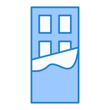 Bina. Web simgesi basit tasarım