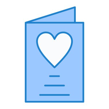 Bir kalp simgesinin vektör illüstrasyonu