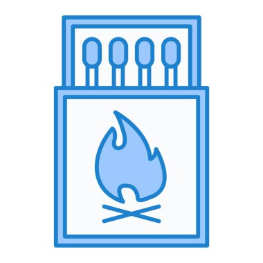 Alev ikonu vektörünü ateşle. İnce çizgi işareti. izole edilmiş sınır sembolü çizimi