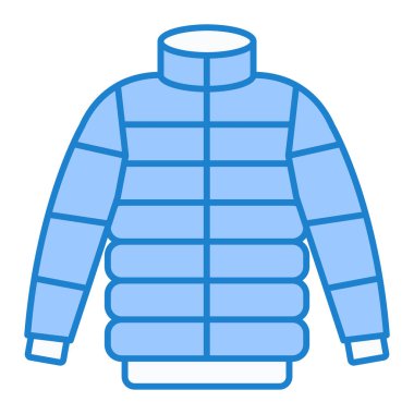 Kışlık kıyafet ikonu. vektör illüstrasyonu