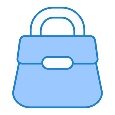 El çantası. Web simgesi basit illüstrasyon