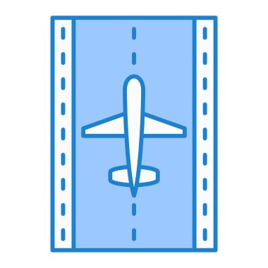 uçak ikonu vektör illüstrasyonu