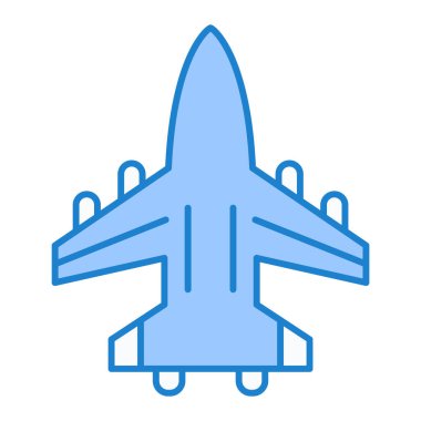 uçak ikonu vektör illüstrasyonu