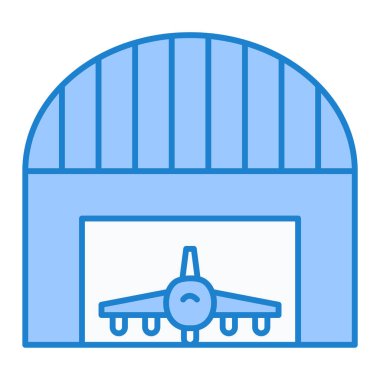 Modern havaalanı simgesinin vektör illüstrasyonu
