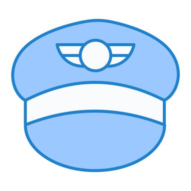 Polis. Web simgesi basit illüstrasyon