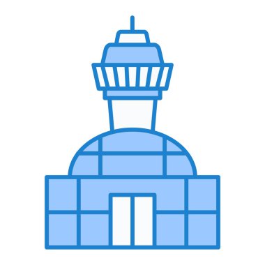 Deniz feneri. Web simgesi basit tasarım