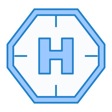 Hastane Simgesi Vektör İllüstrasyonu