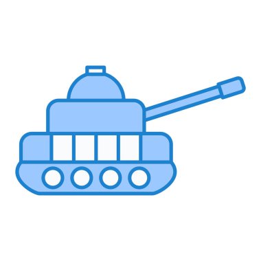 Askeri tank simgesinin vektör çizimi