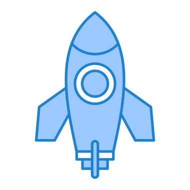roket ikonu vektör illüstrasyonu