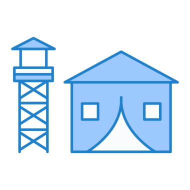 ev binası ikon vektör illüstrasyon tasarımı