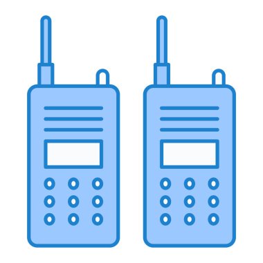 Walkie talkie simge vektör çizim