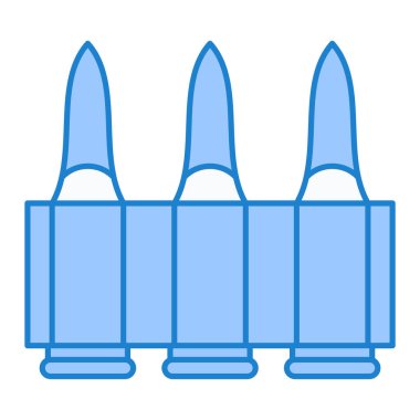 Mermi ikonu. vektör illüstrasyonu