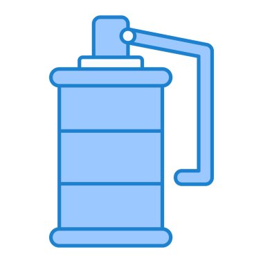 Su pompası ikonu. Web için bira şişesi vektör çizgisi tasarım elementlerinin ana hatları