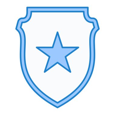 kalkan ikon vektör illüstrasyonu