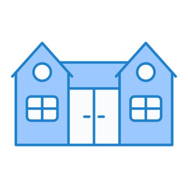 Ev. Web simgesi basit illüstrasyon