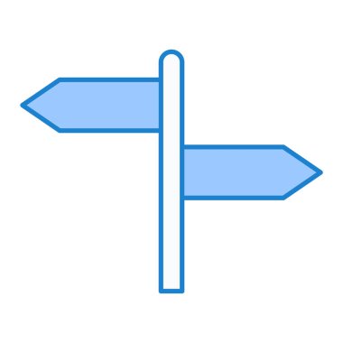 Bir işaret levhasının vektör illüstrasyonu