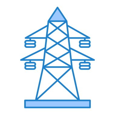 Elektrik ve enerji ikonunun vektör illüstrasyonu