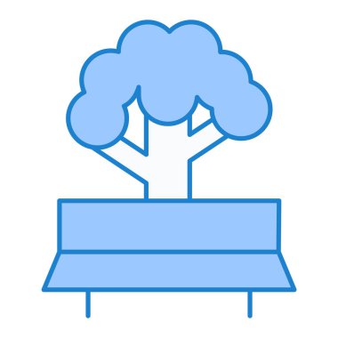 Ağaç. Web simgesi basit illüstrasyon