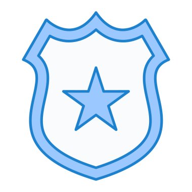 kalkan ikon vektör illüstrasyonu