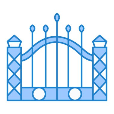 Kapılar. Web simgesi basit illüstrasyon