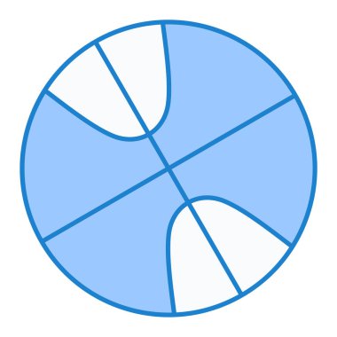 Basketbol ikonu vektör illüstrasyonu