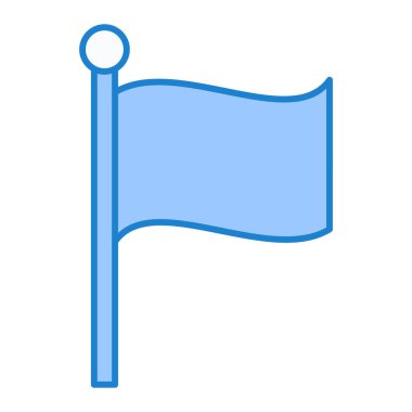 bayrak ikonu vektör illüstrasyonu