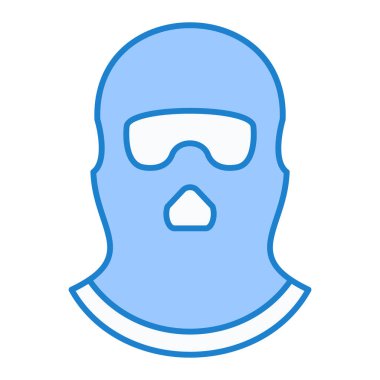 maske simgesi vektör illüstrasyonu