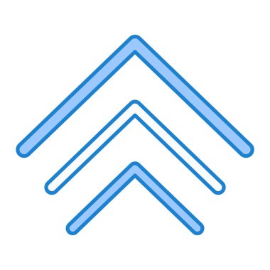 yukarı ok simgesi soyut arkaplan grubunda izole