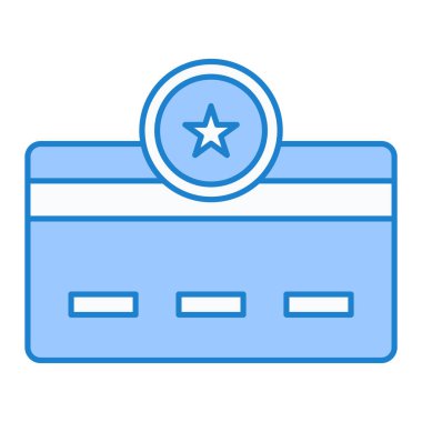 Kredi kartı ikonu vektör illüstrasyonu