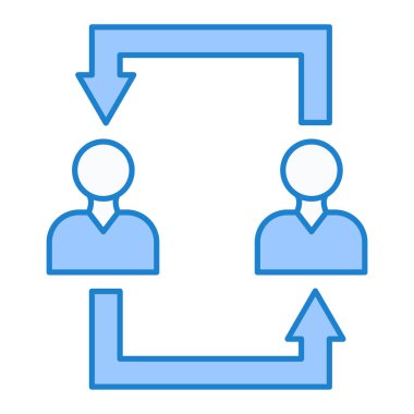 İş ve finans simgesinin vektör illüstrasyonu